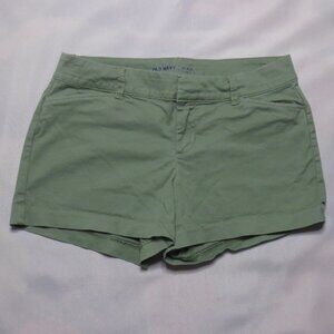 OLD NAVY womens SHORTS green PIXIE mid-rise STRETCH summer SAGE SIZE 2